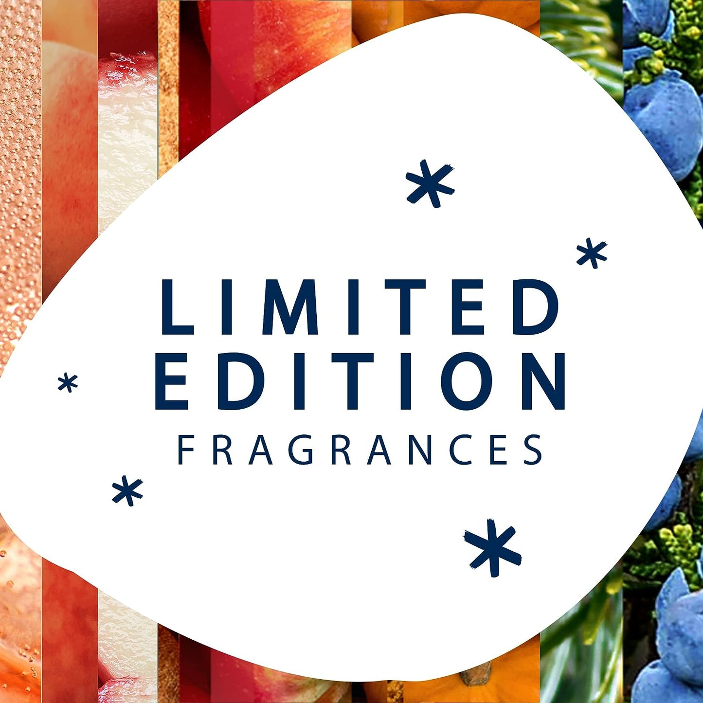 Candle Fall Night Long, Fragrance Candle Infused with Essential Oils, Air Freshener Candle, 3-Wick Candle, 6.8Oz, 3 Count