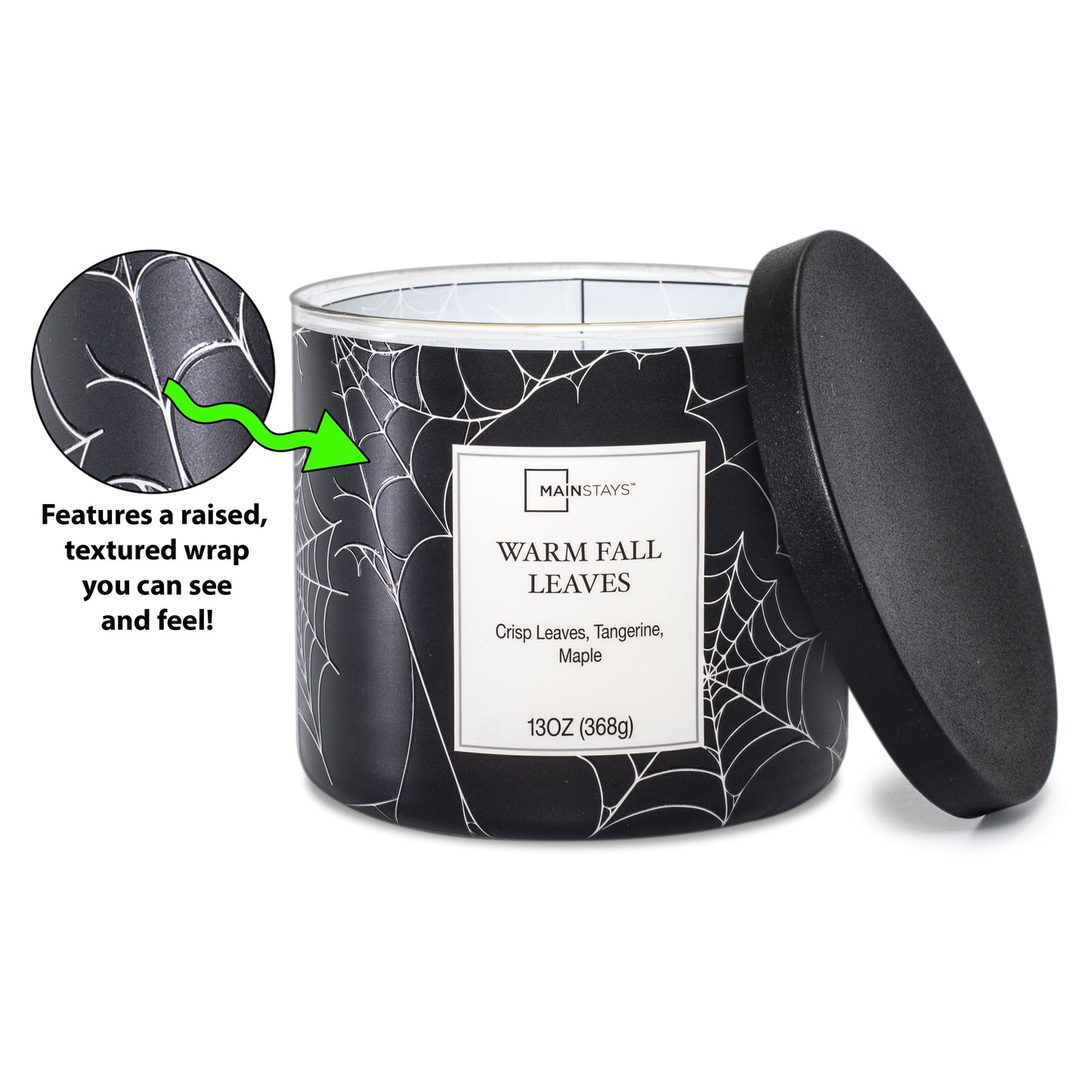 Warm Fall Leaves Scented 3-Wick Candle, 13 Oz.