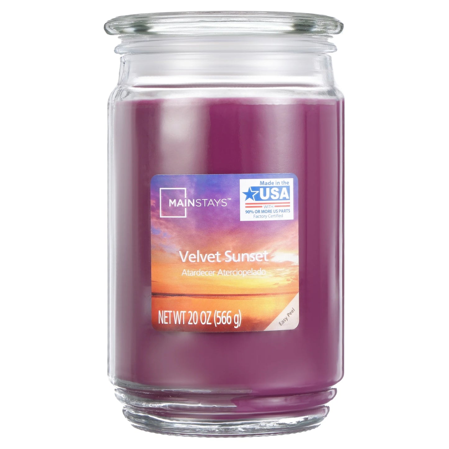 Velvet Sunset Single-Wick Jar Candle, 20 Oz.