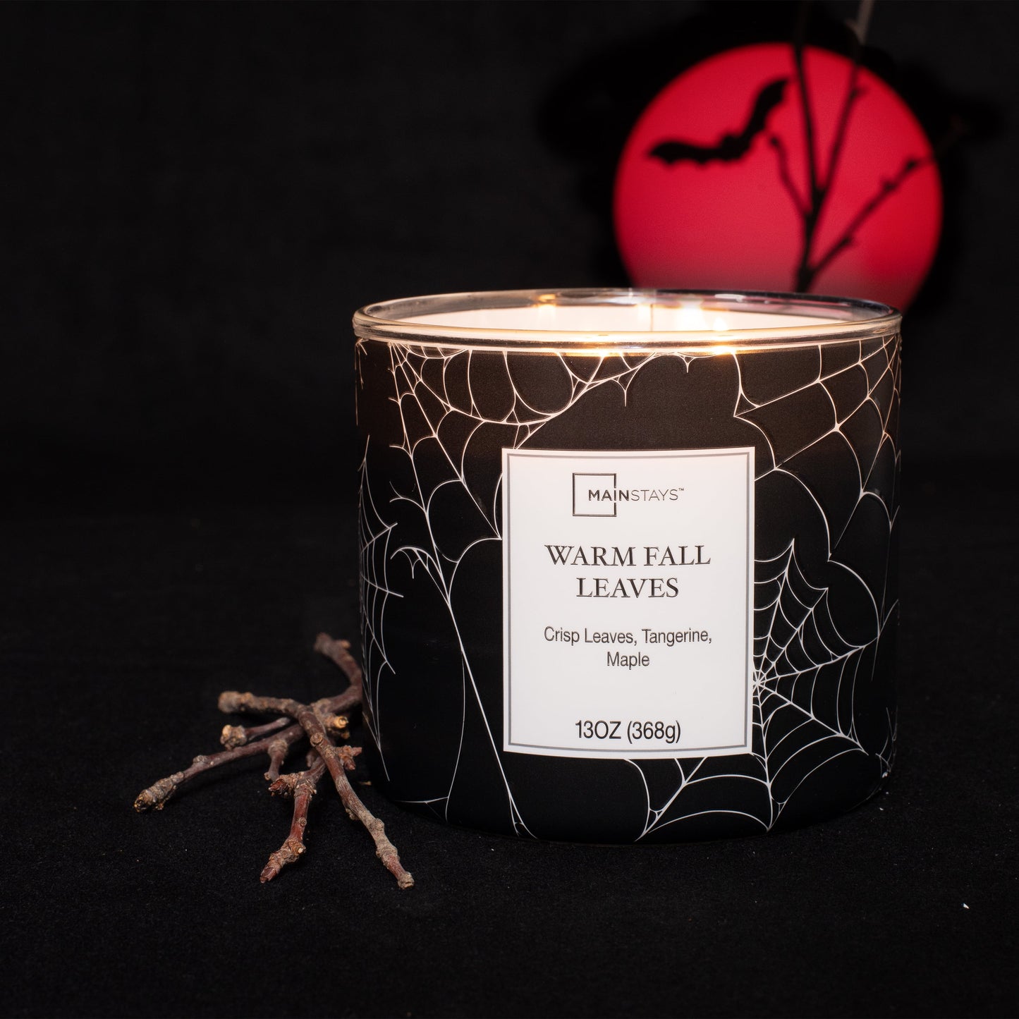 Warm Fall Leaves Scented 3-Wick Candle, 13 Oz.