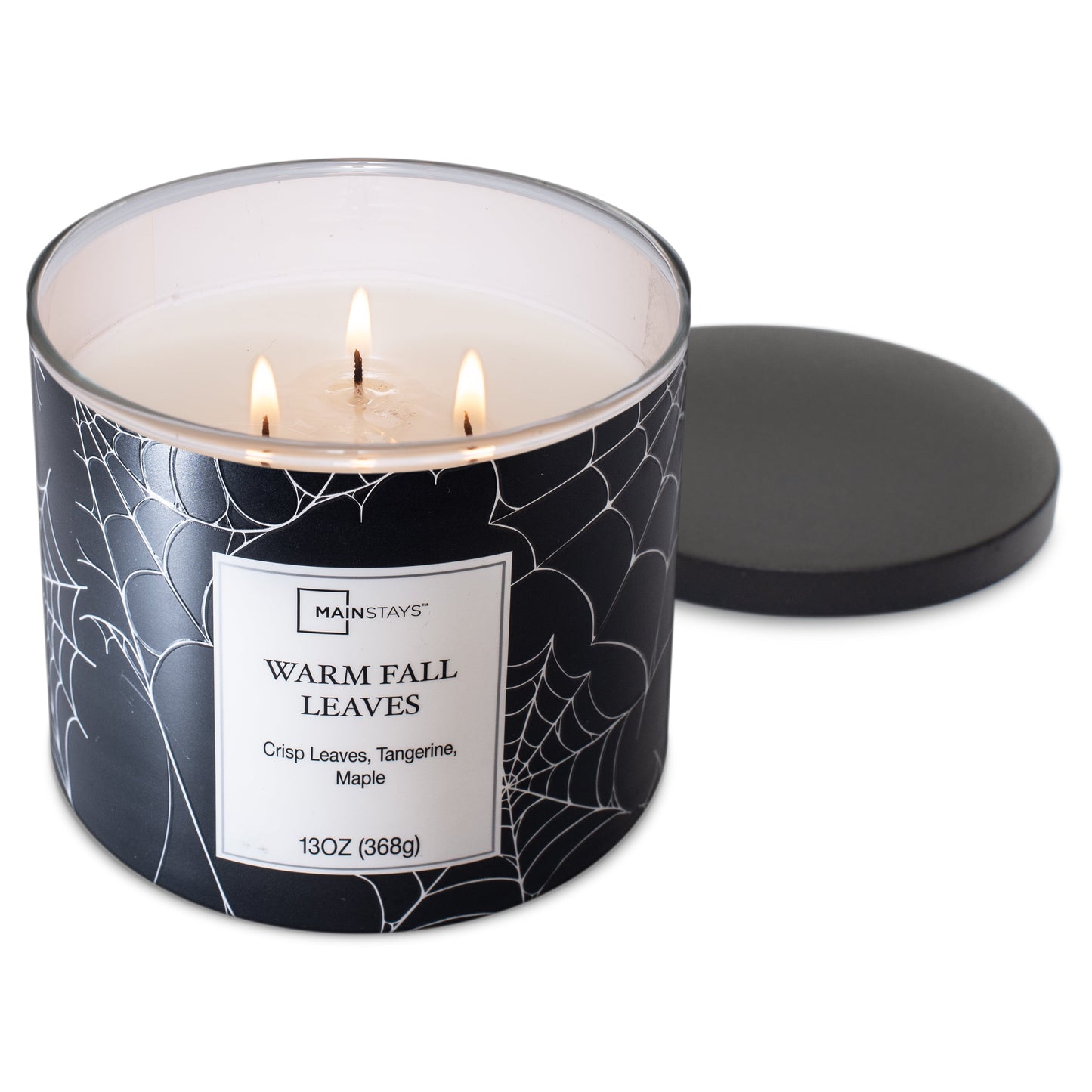 Warm Fall Leaves Scented 3-Wick Candle, 13 Oz.