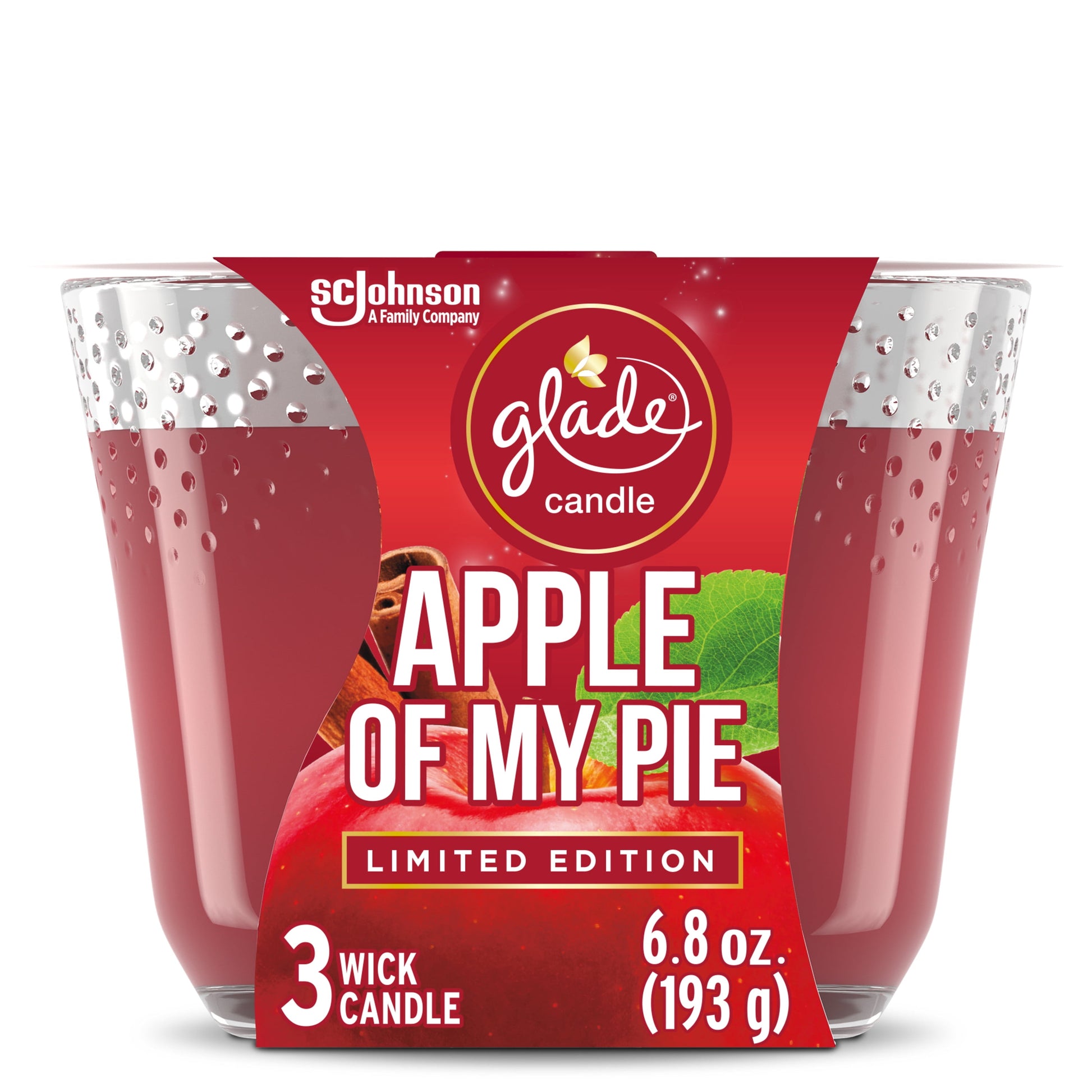 Candle, 3 Wick Scented Candle, Apple of My Pie, 6.8 Oz
