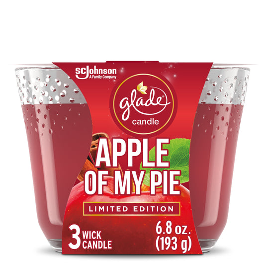 Candle, 3 Wick Scented Candle, Apple of My Pie, 6.8 Oz