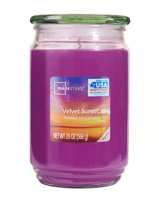 Velvet Sunset Single-Wick Jar Candle, 20 Oz.